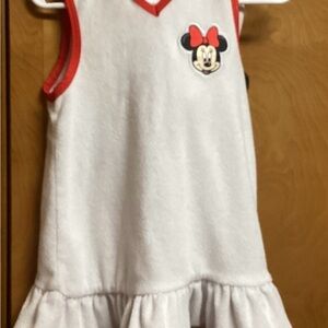 SIZE 2T MINNIE MOUSE BATHING SUIT & COVER UP IN EXCELLENT CONDITION GENTLY WORN